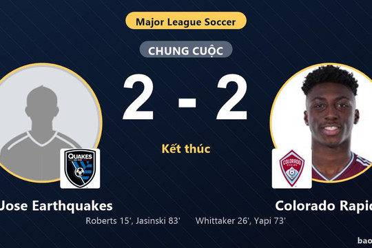 San Jose Earthquakes 2-2 Colorado Rapids: Hai đội chia điểm