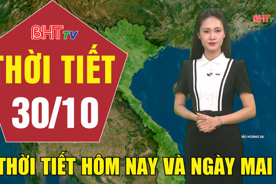 Dự báo thời tiết Hà Tĩnh đêm 29/10 ngày 30/10/2026