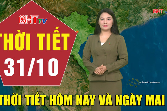 Dự báo thời tiết Hà Tĩnh đêm 30/10 ngày 31/10/2026