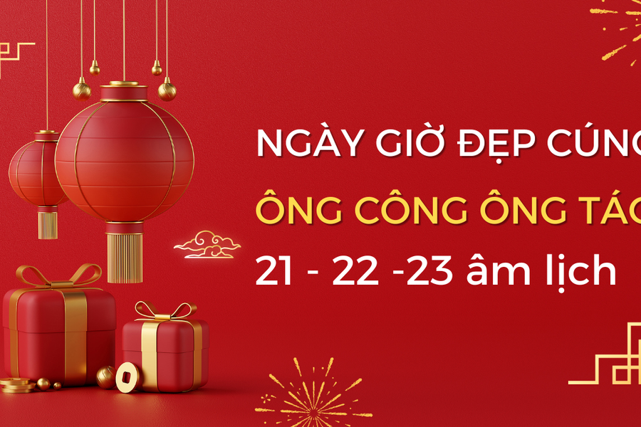 Giờ đẹp cúng ông Công ông Táo 2026 trong 3 ngày 8/2, 9/2, 10/2