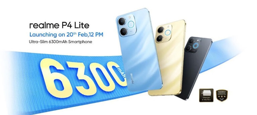 realme P4 Lite ra mắt ngày 20/2: Pin 6,300mAh và độ bền chuẩn quân đội MIL-STD-810H