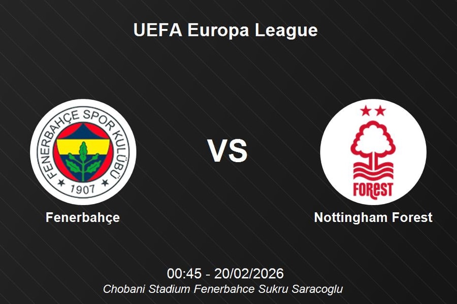Nhận định Fenerbahçe vs Nottingham Forest - UEFA Europa League