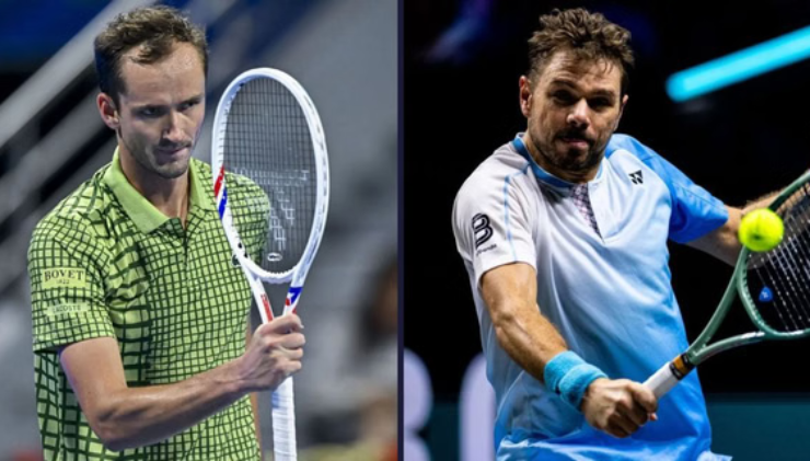 Medvedev đại chiến Wawrinka tại vòng 2 Dubai Championships 2026