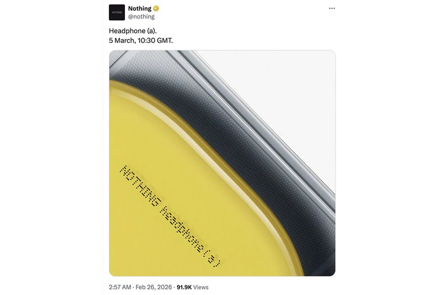 Nothing ra mắt tai nghe Headphone (a): Pin kỷ lục và thiết kế màu vàng độc đáo