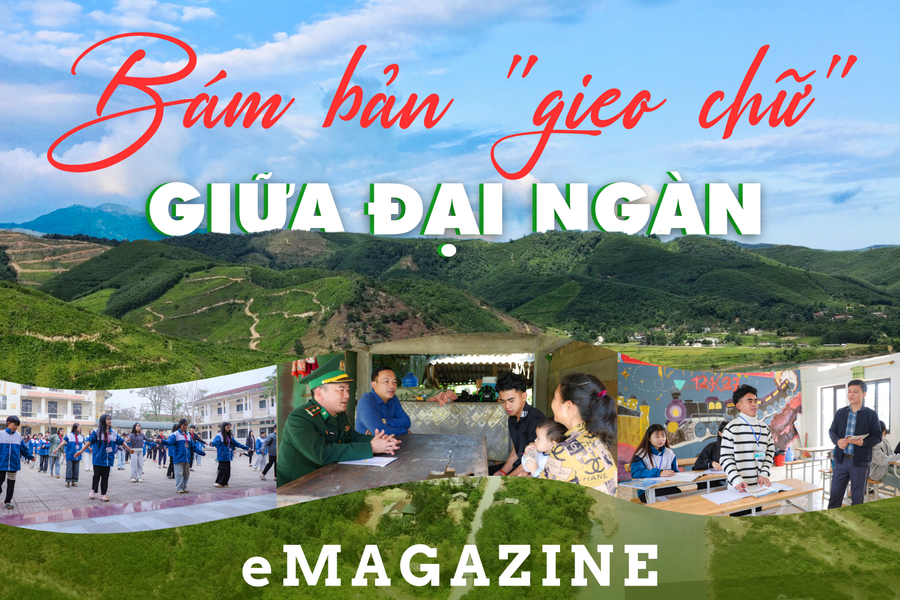 Bám bản "gieo chữ" giữa đại ngàn