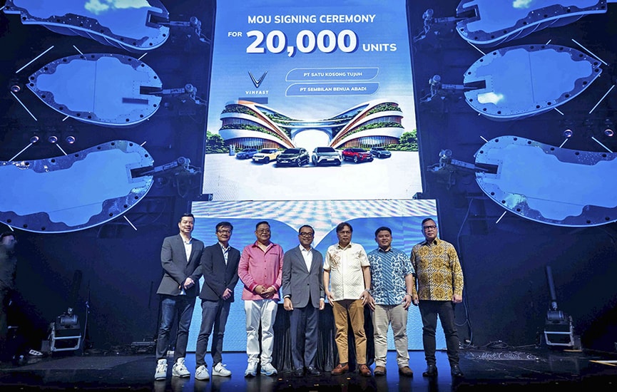 VinFast cung cấp 20.000 ô tô điện cho hai đối tác lớn tại Indonesia đến năm 2028