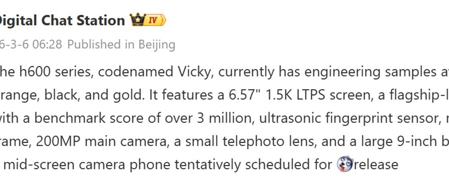 Cận cảnh HONOR 600: Smartphone pin 9000 mAh, chip 3 triệu điểm AnTuTu sắp trình làng