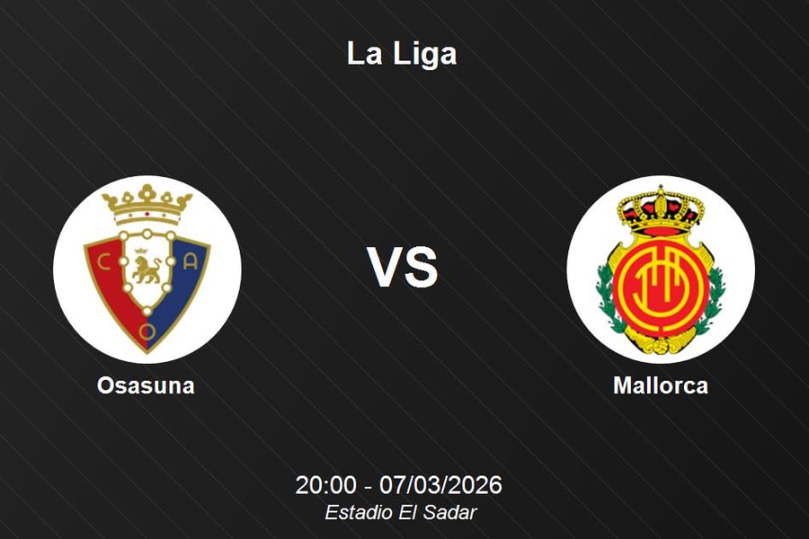 Nhận định Osasuna vs Mallorca - La Liga: Chủ nhà tự tin giành điểm tại Estadio El Sadar