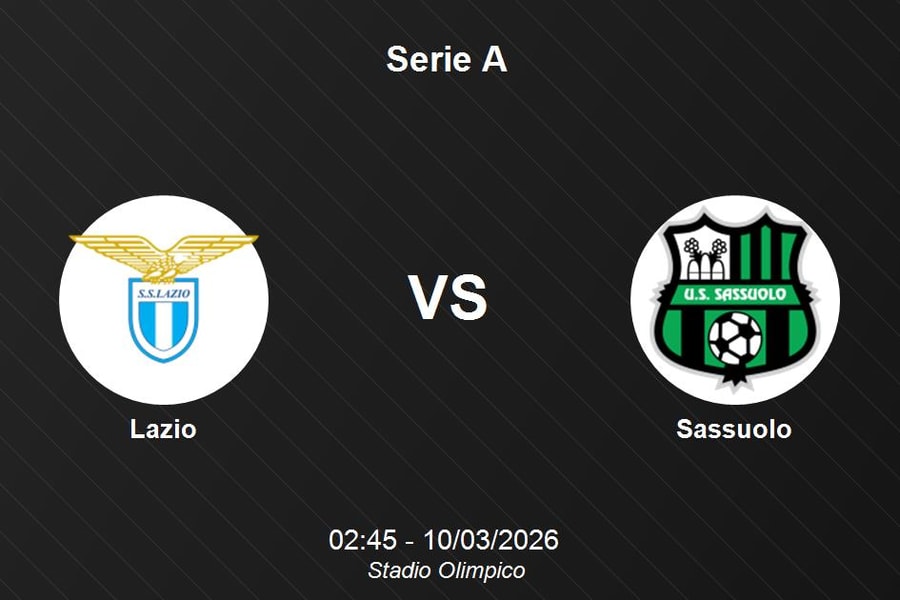 Nhận định Lazio vs Sassuolo - Serie A: Điểm tựa Olimpico và bài toán nhân sự