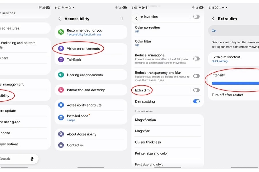 Cách kích hoạt 3 tính năng bảo vệ mắt ẩn trên Galaxy S26 khi dùng ban đêm