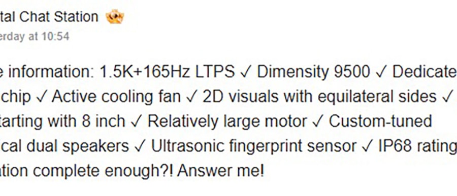 Redmi K90 Ultra lộ diện với pin 8500 mAh và hệ thống quạt tản nhiệt chủ động