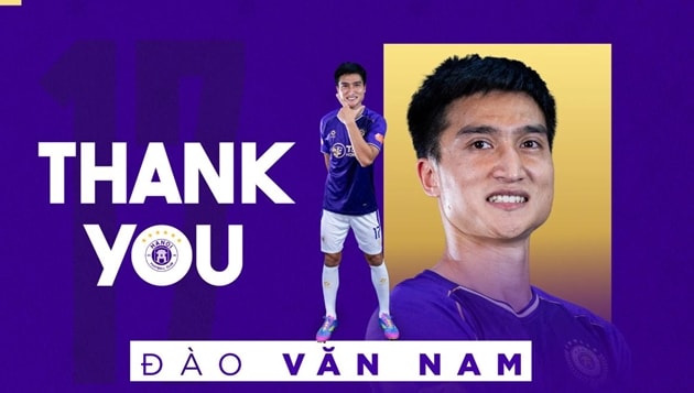 Hà Nội FC bất ngờ chấm dứt hợp đồng sớm với trung vệ Đào Văn Nam dù vẫn còn thời hạn