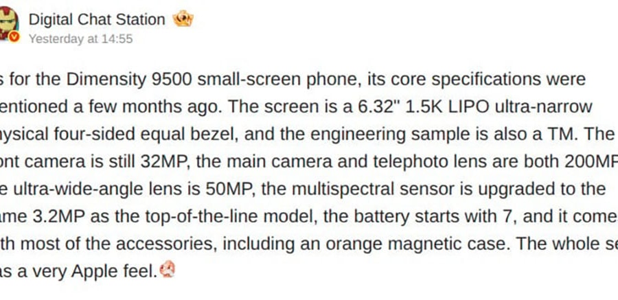 Giải mã cấu hình OPPO Find X9s Pro: Chip Dimensity 9500 và hệ thống camera kép 200MP