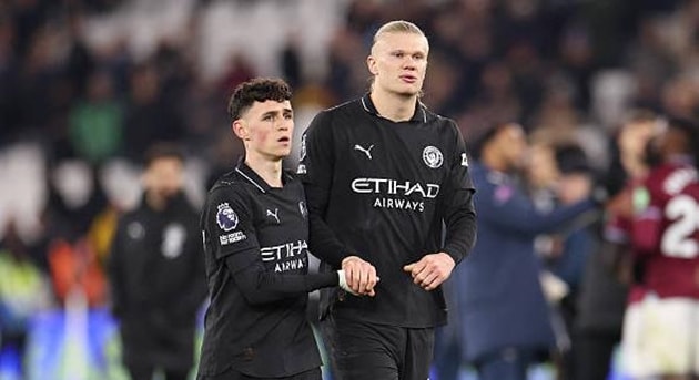 Manchester City hụt hơi trong cuộc đua vô địch sau trận hòa 1-1 trước West Ham