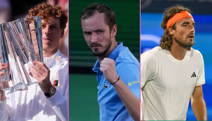 Bảng xếp hạng tennis 16/3: Sinner áp sát Alcaraz, Rybakina chiếm ngôi số 2 của Swiatek