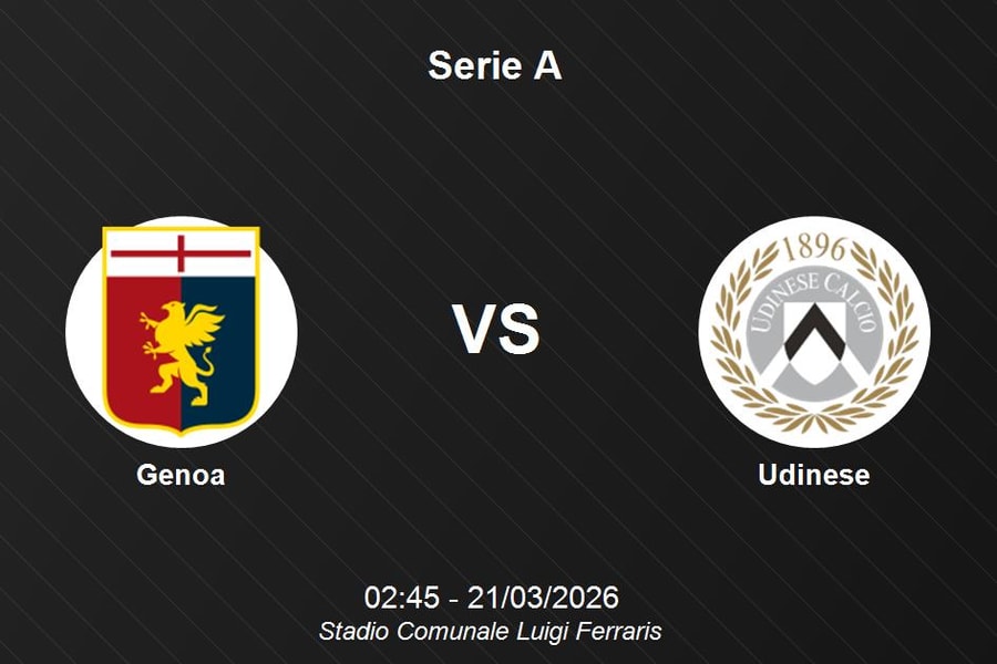 Nhận định Genoa vs Udinese - Serie A: Lịch sử gọi tên đội chủ nhà