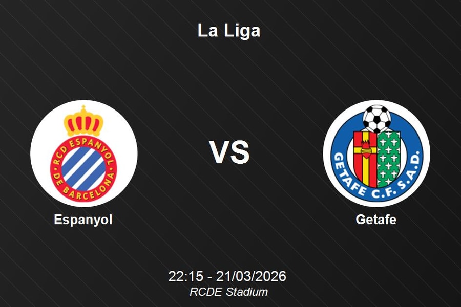 Nhận định Espanyol vs Getafe - La Liga: Cạnh tranh vị trí nửa trên bảng xếp hạng