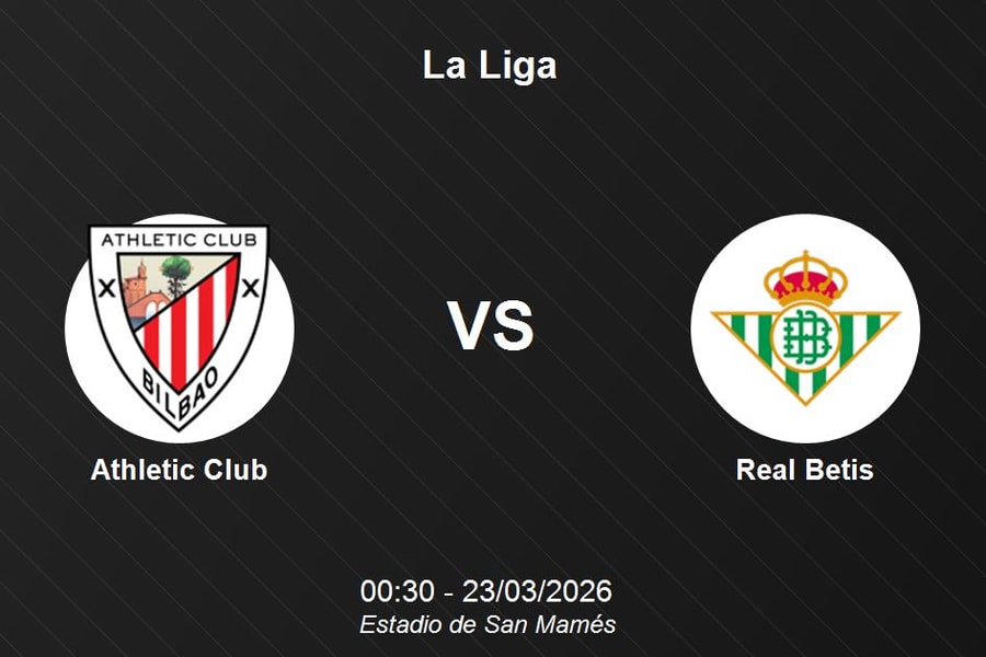 Nhận định Athletic Club vs Real Betis - Vòng 29 La Liga