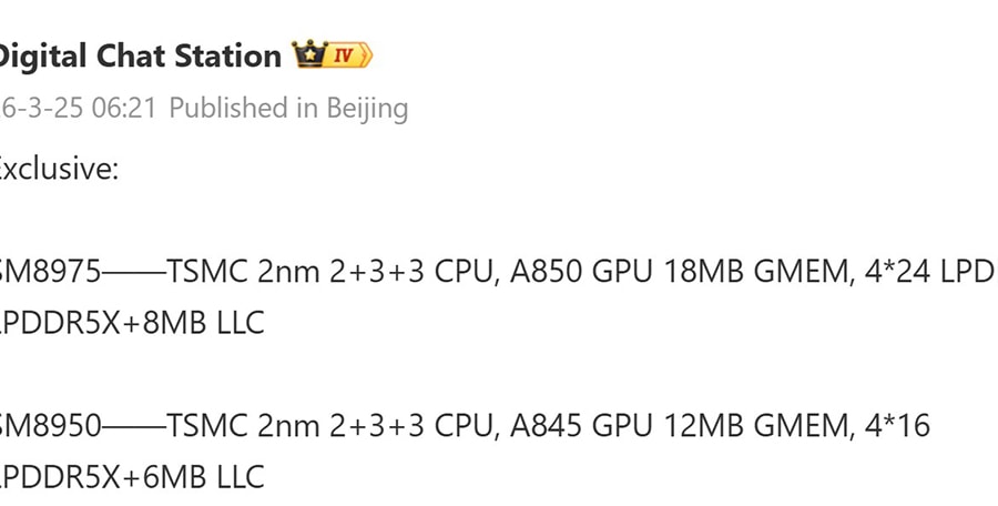 Lộ diện cấu hình Snapdragon 8 Elite Gen 6: Bước nhảy vọt 2nm và chuẩn RAM LPDDR6