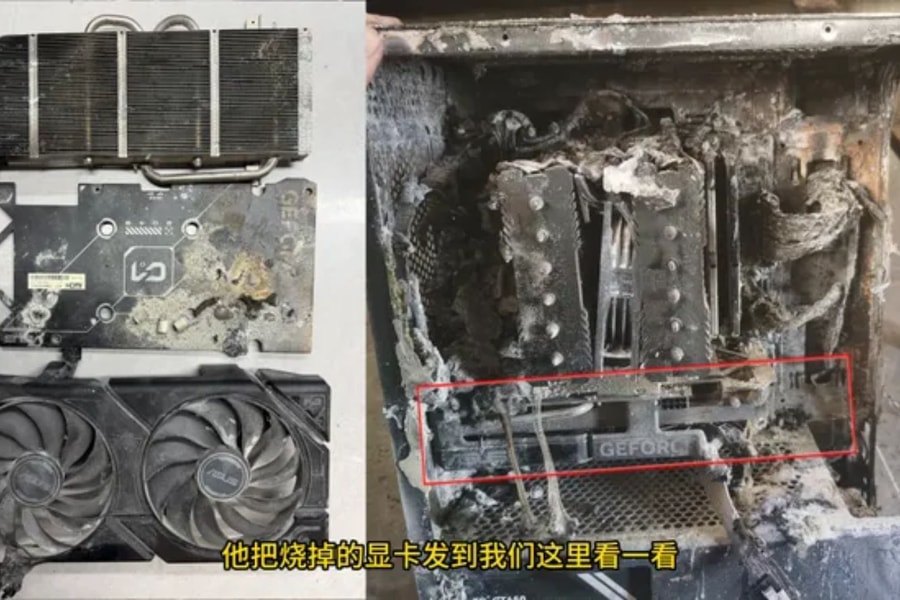 Card đồ họa RTX 5060 vẫn hoạt động thần kỳ sau vụ hỏa hoạn nghiêm trọng