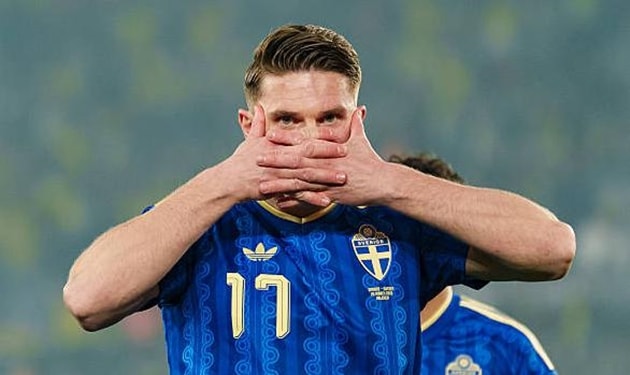 Viktor Gyokeres ghi hat-trick, Thụy Điển đánh bại Ukraine 3-1 tại vòng loại World Cup