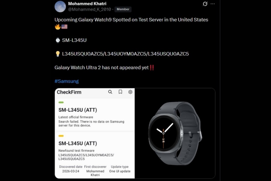 Galaxy Watch 9 lộ diện firmware: Dùng chip Snapdragon Wear Elite, dự kiến ra mắt tháng 7