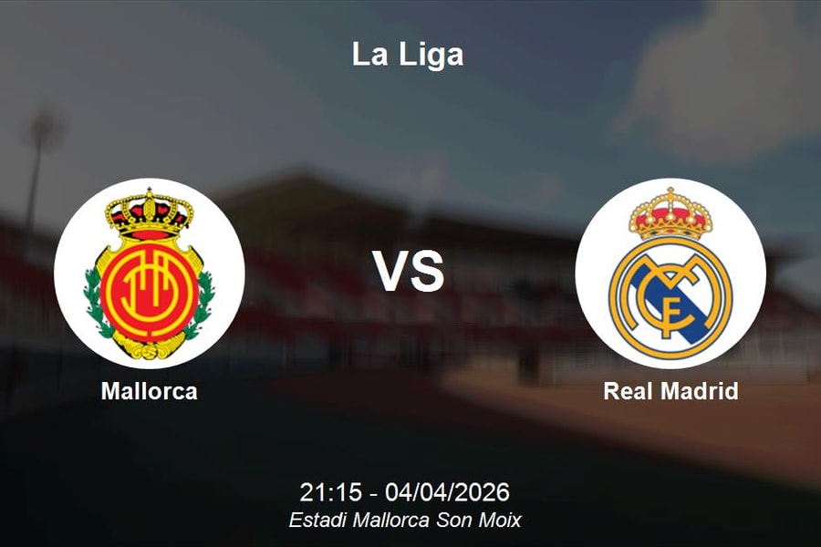 Nhận định Mallorca vs Real Madrid - La Liga: Thử thách tại Estadi Mallorca Son Moix