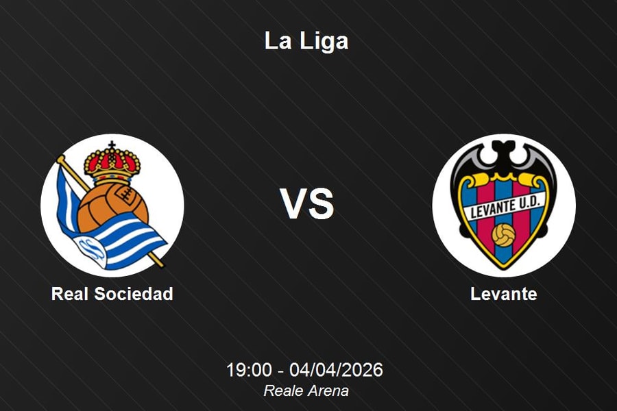 Nhận định Real Sociedad vs Levante - La Liga: Thách thức cho đội bóng xứ Basque