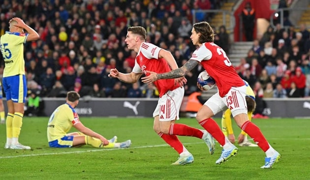 Arsenal nắm giữ 97% cơ hội vô địch Ngoại hạng Anh bất chấp cú sốc tại các giải đấu cúp