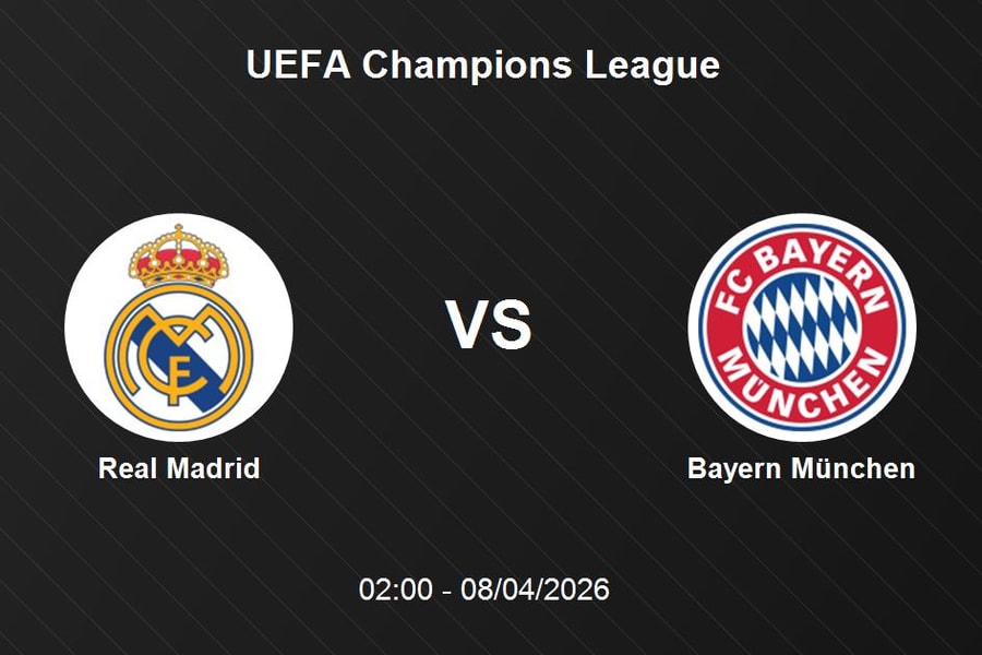 Nhận định Real Madrid vs Bayern München - Đại chiến tại UEFA Champions League