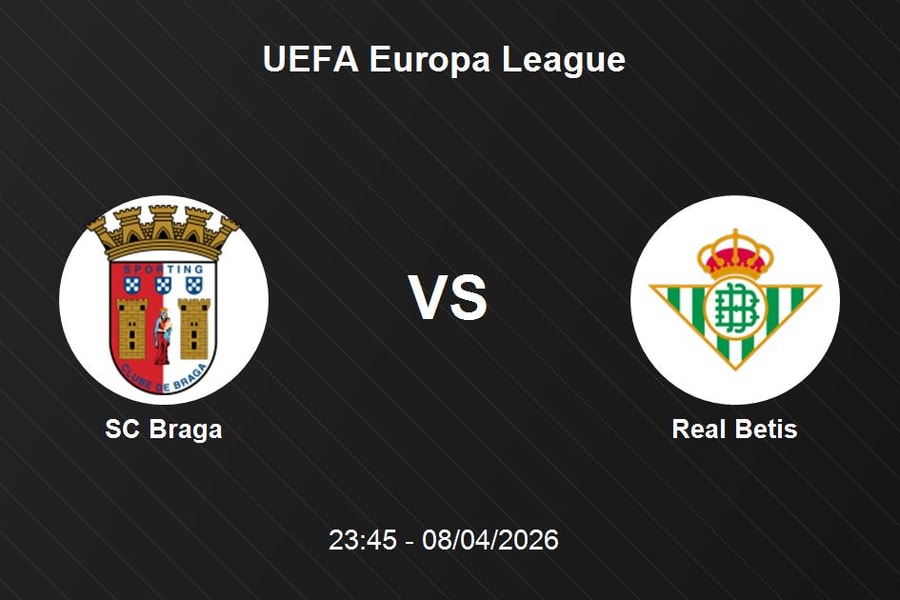 Nhận định SC Braga vs Real Betis: Màn so tài nghẹt thở tại đấu trường UEFA Europa League