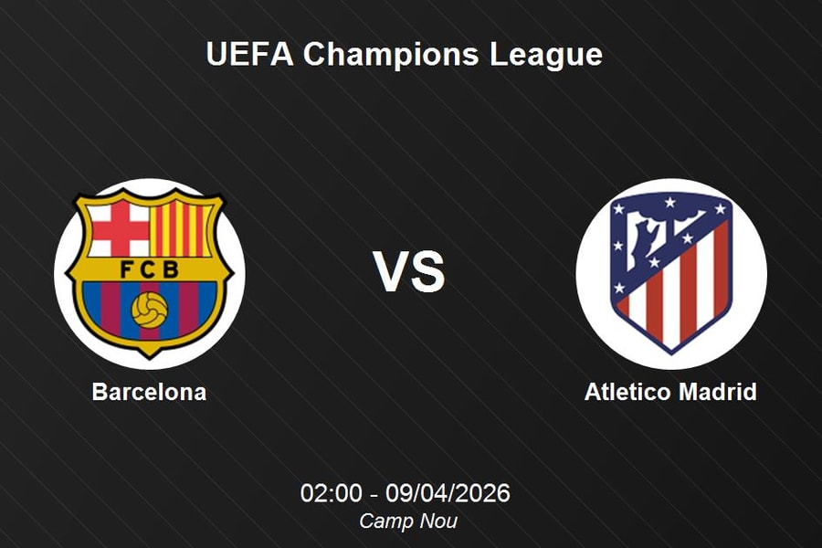 Nhận định Barcelona vs Atletico Madrid - UEFA Champions League