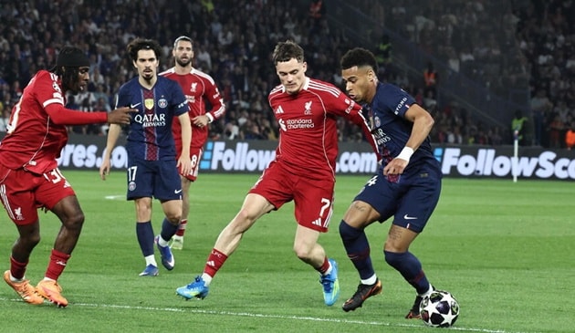 Desire Doue cân bằng kỷ lục của Mbappe, PSG đánh bại Liverpool 2-0