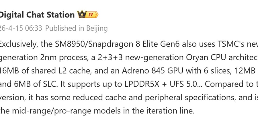 Phân tích Snapdragon 8 Elite Gen 6 và bản Pro: Khác biệt chiến lược trên tiến trình 2nm