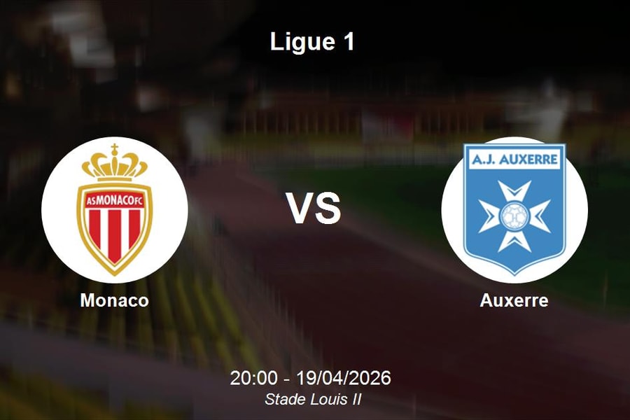 Nhận định Monaco vs Auxerre - Ligue 1: Sức mạnh áp đảo tại Stade Louis II