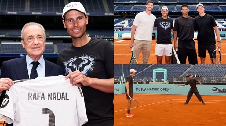 Nadal tái xuất tại Bernabeu: Màn so tài tennis rực lửa cùng Bellingham và Sinner