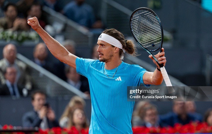 Alexander Zverev lọt vào bán kết Madrid Open, sánh ngang kỷ lục của Federer và Nadal