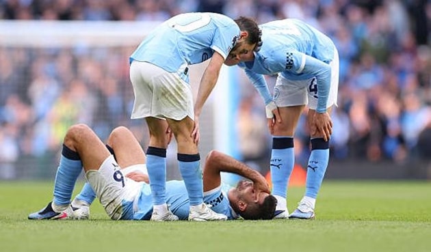 Manchester City đối mặt bài toán tuyến giữa khi vắng Rodri trước thềm đại chiến Everton