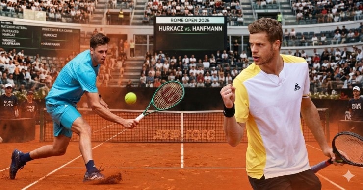 Rome Open 2026: Hurkacz thử lửa Hanfmann, hiện tượng Alexander Blockx sẵn sàng bùng nổ
