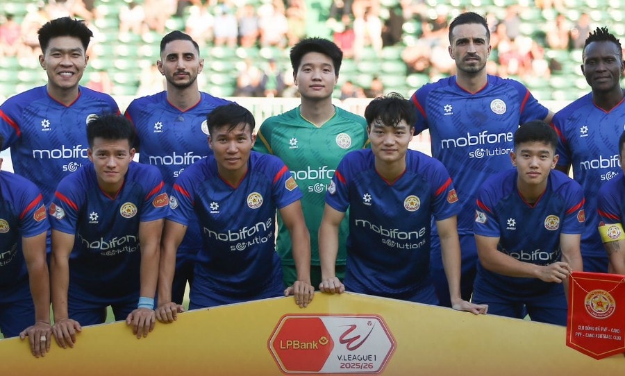 V-League 2025/26: PVF-CAND quyết đấu Hà Nội FC trong nỗ lực thoát khỏi đáy bảng