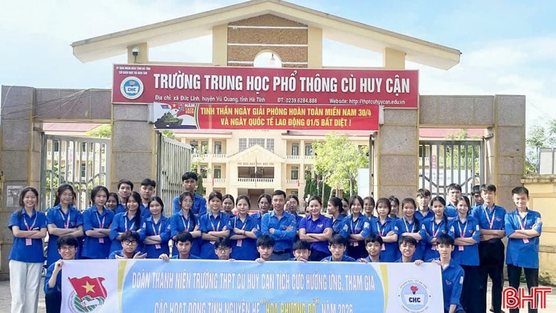 Hơn 1.600 đoàn viên thanh niên Hà Tĩnh tiếp sức mùa thi
