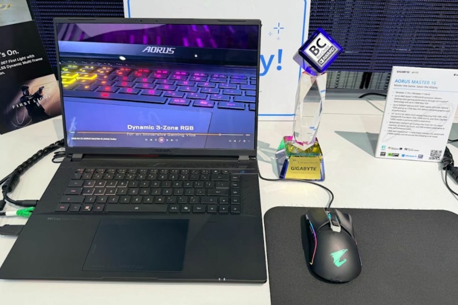Gigabyte trình làng dải laptop AI gaming trang bị GPU RTX 50 series tại Computex 2026