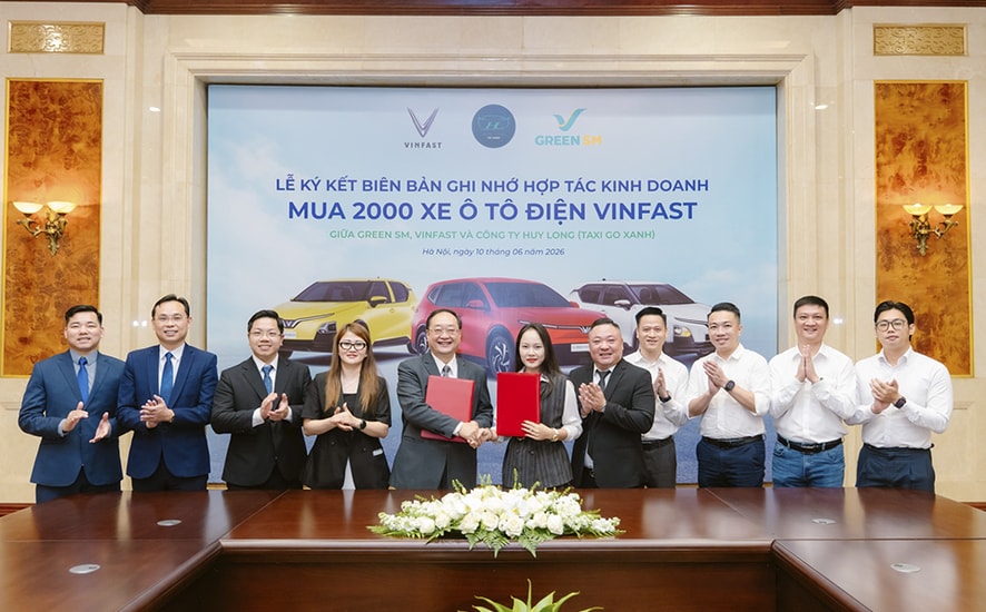 Công ty Huy Long đặt mua 2.000 ô tô điện VinFast để mở rộng dịch vụ vận tải xanh
