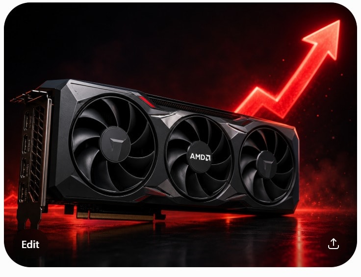 AMD có thể tăng giá card đồ họa thêm 15% do tác động từ cơn sốt AI toàn cầu