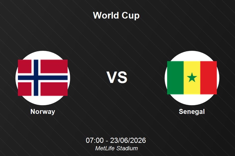 Nhận định Na Uy vs Senegal - World Cup 2026: Chờ đợi sự bùng nổ tại MetLife