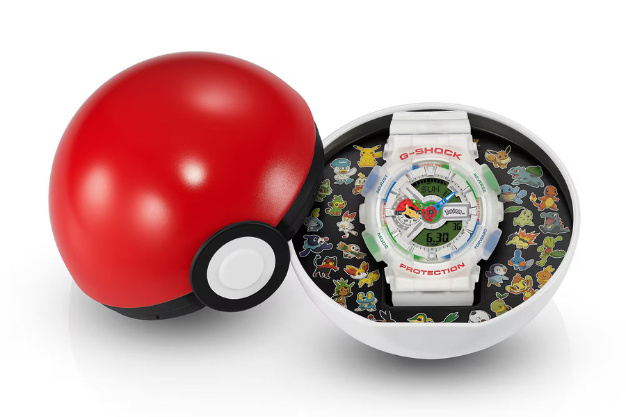 Chi tiết G-Shock GA-110 bản kỷ niệm 30 năm Pokémon: Khi huyền thoại hội tụ trong hình dáng Poké Ball