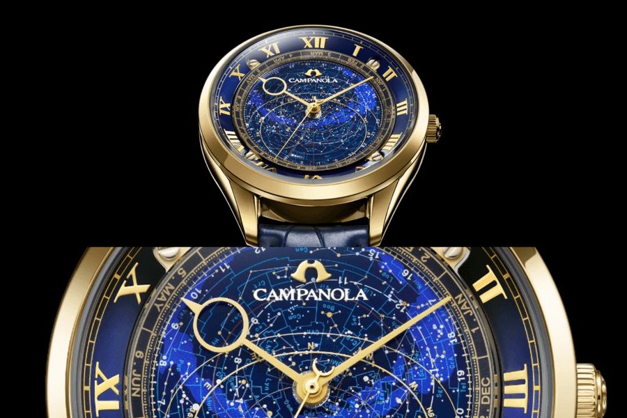 Citizen Campanola AO1032-03L: Tuyệt tác đồng hồ thiên văn với bản đồ 452 vì sao