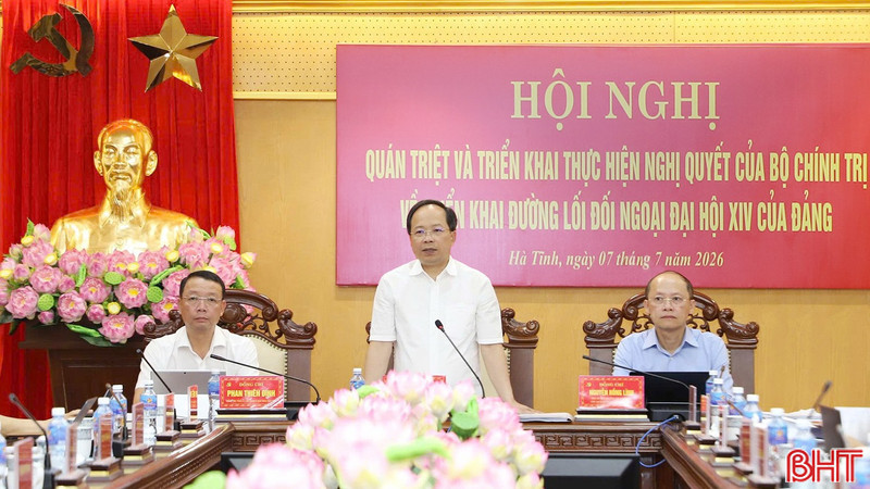 Hà Tĩnh quán triệt nghị quyết về triển khai đường lối đối ngoại Đại hội XIV của Đảng