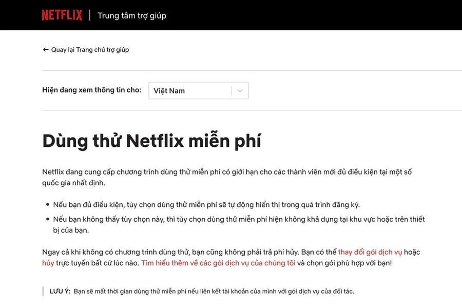 Netflix triển khai dùng thử 30 ngày tại Việt Nam: Cơ chế lựa chọn người dùng có gì đặc biệt?