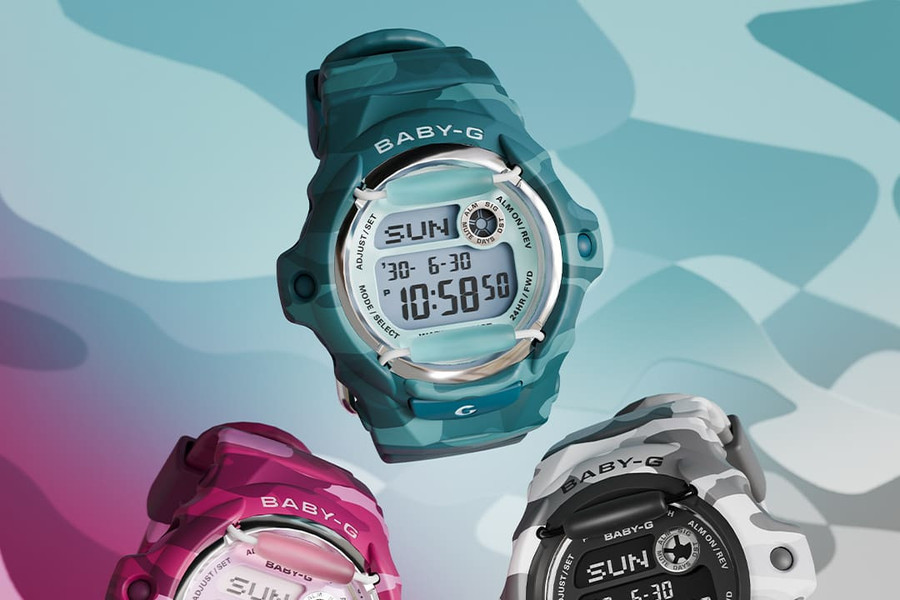 Casio ra mắt bộ sưu tập Baby-G BG169CM: Cải tiến diện mạo Camo trên nền tảng bền bỉ